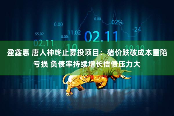 盈鑫惠 唐人神终止募投项目：猪价跌破成本重陷亏损 负债率持续增长偿债压力大