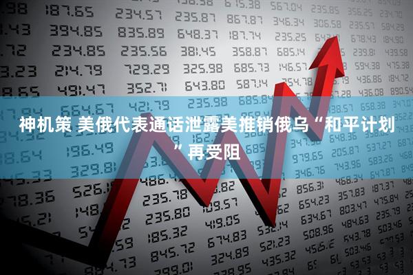 神机策 美俄代表通话泄露　美推销俄乌“和平计划”再受阻